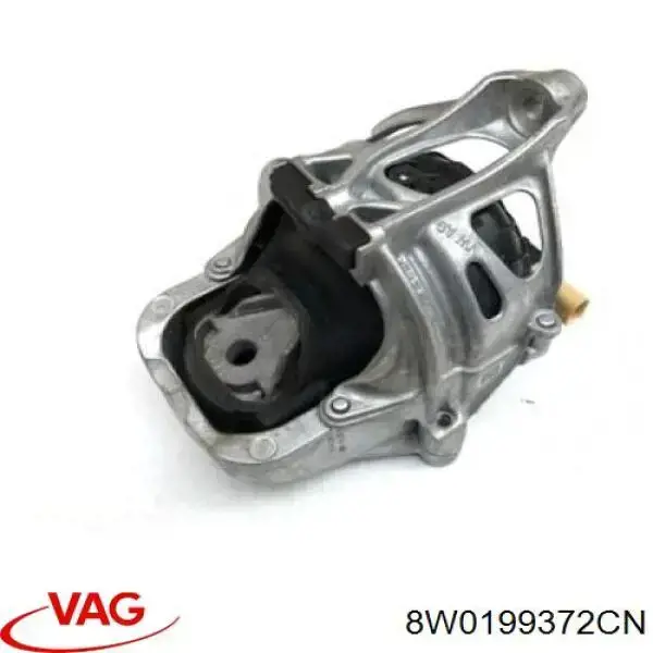 8W0199372CN VAG Coxim (suporte) direito de motor