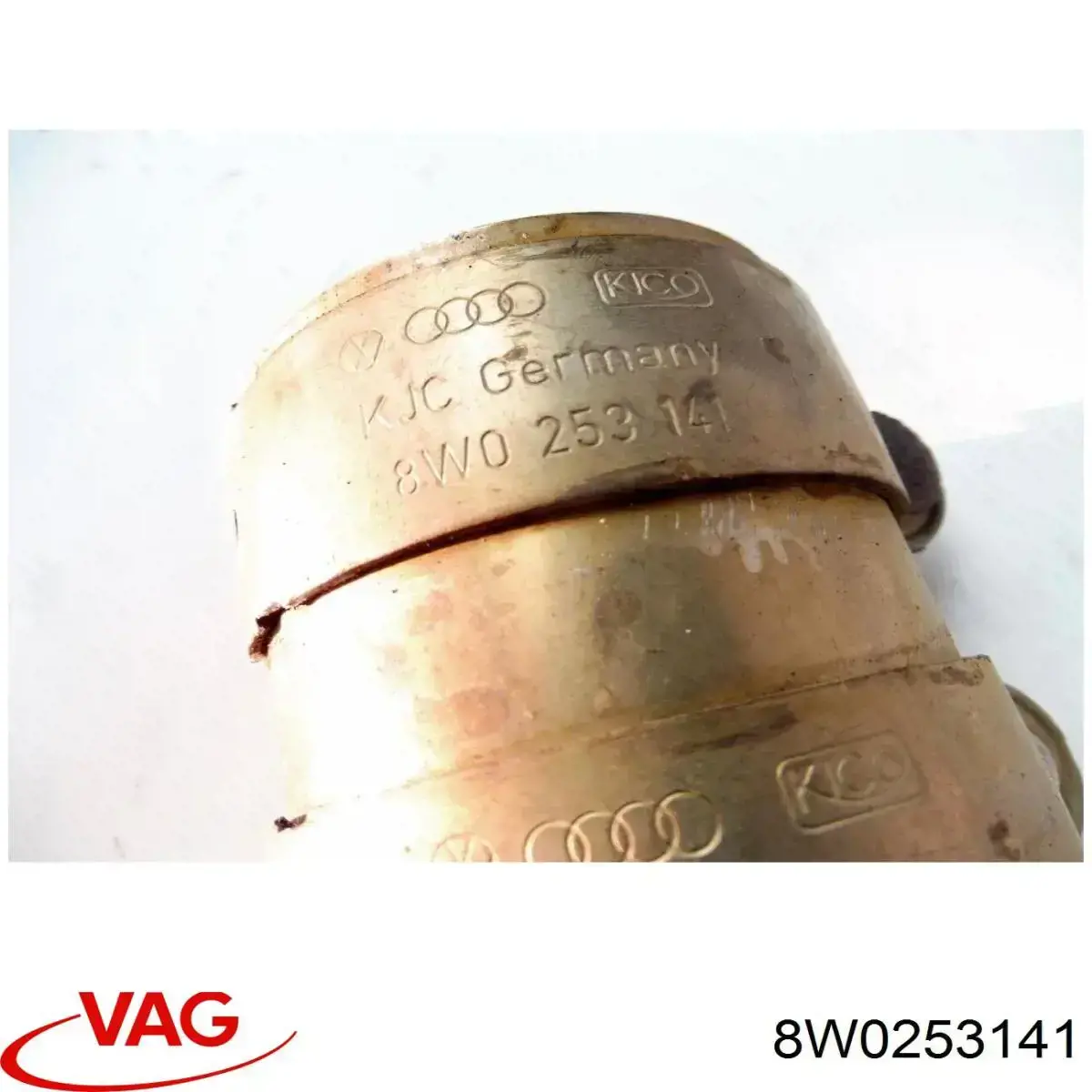 8W0253141 VAG Braçadeira de silenciador dianteira