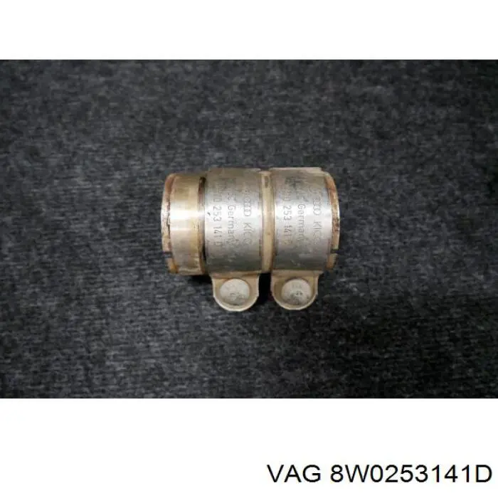 8W0253141D VAG Braçadeira de silenciador dianteira