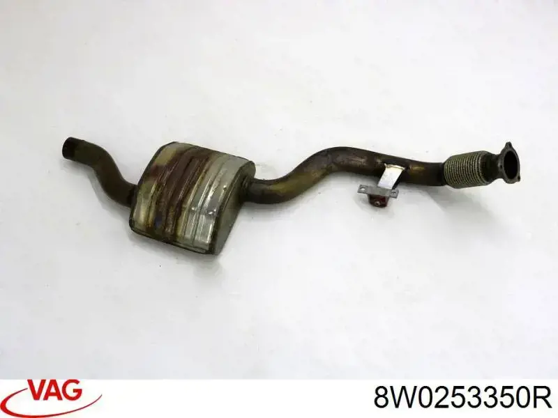 8W0253350R VAG Silenciador, parte dianteira