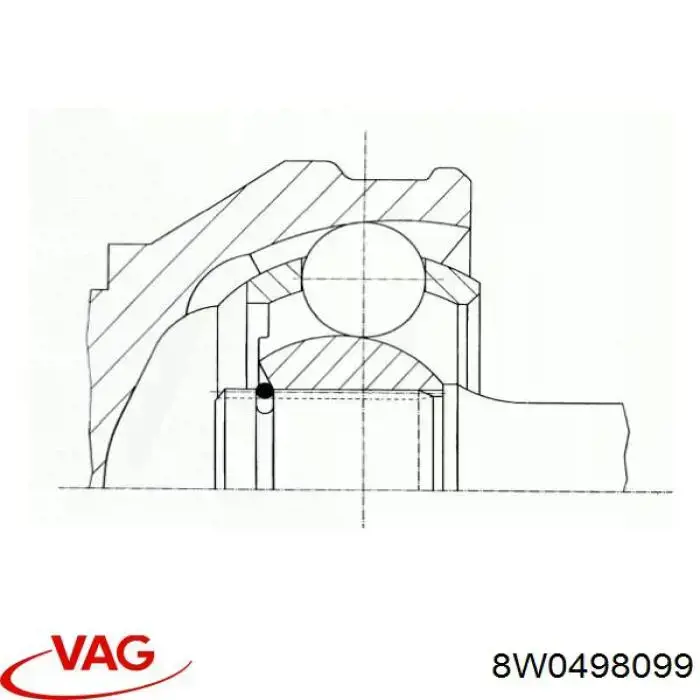 8W0498099C VAG Junta homocinética externa dianteira