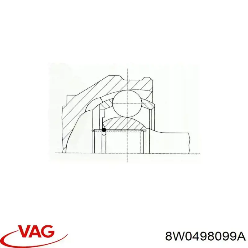 Junta homocinética externa dianteira VAG 8W0498099A preço, a partir de 55,24 USD