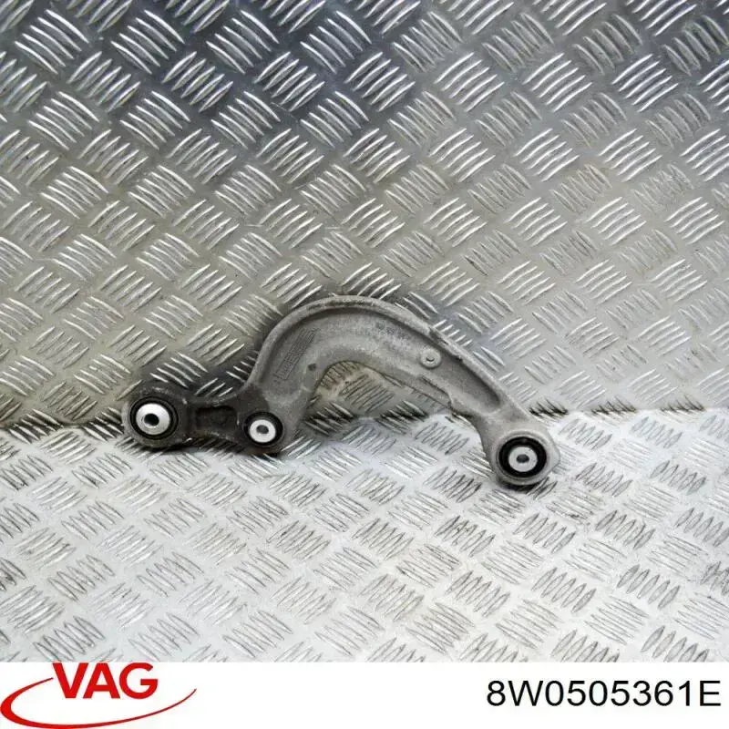 8W0505361E VAG Braço oscilante inferior esquerdo de suspensão traseira