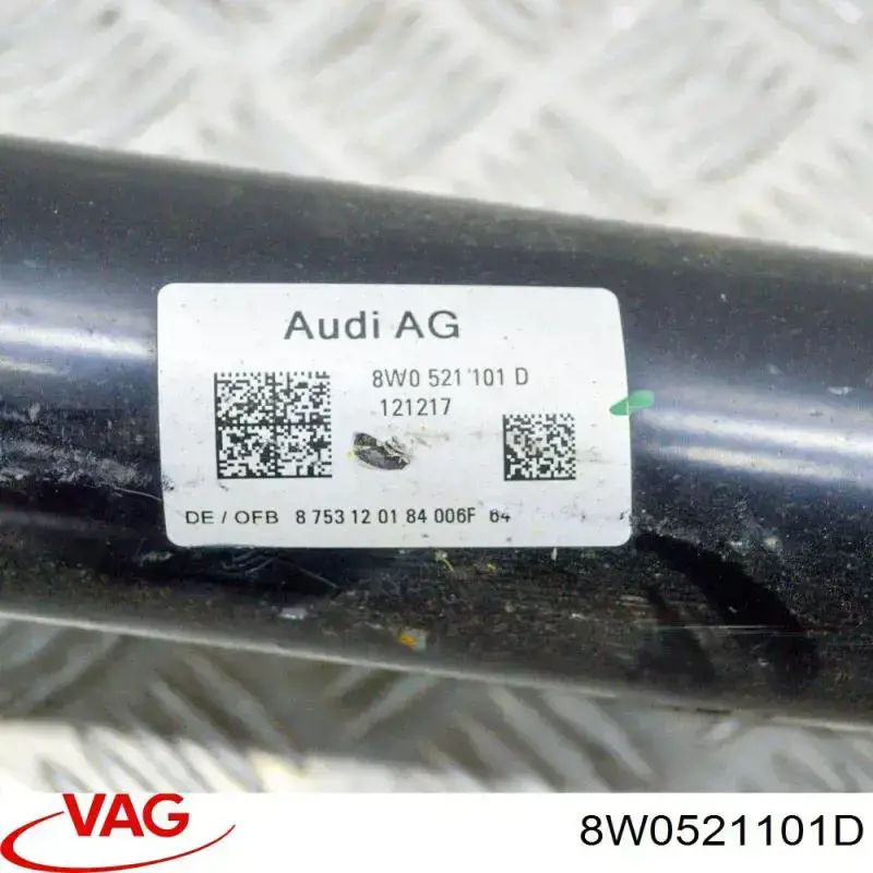 8W0521101D VAG Junta universal traseira montada