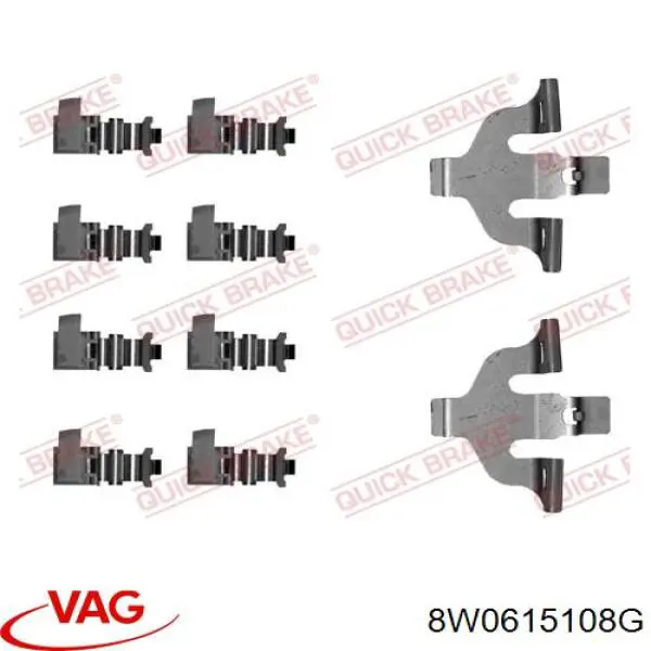8W0615108G VAG Suporte do freio dianteiro direito