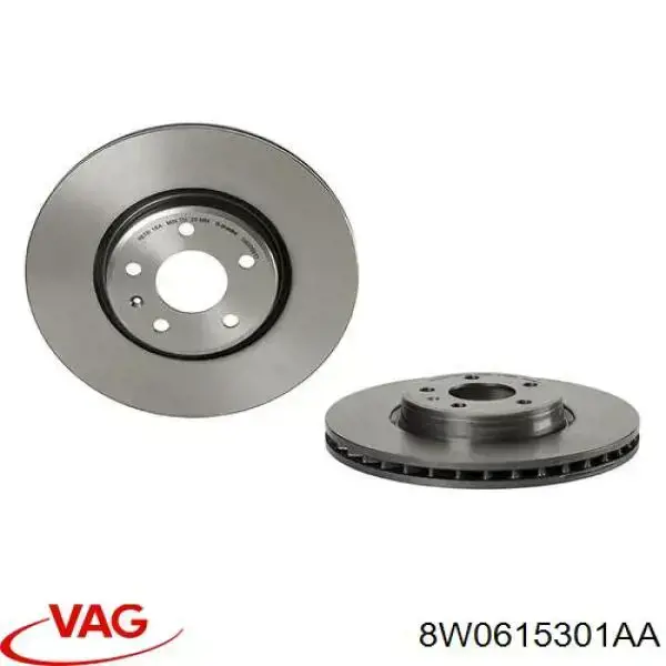 Disco do freio dianteiro VAG 8W0615301AA preço, a partir de 93,30 USD