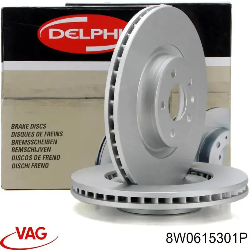 Disco do freio dianteiro VAG 8W0615301P preço, a partir de 117,25 USD