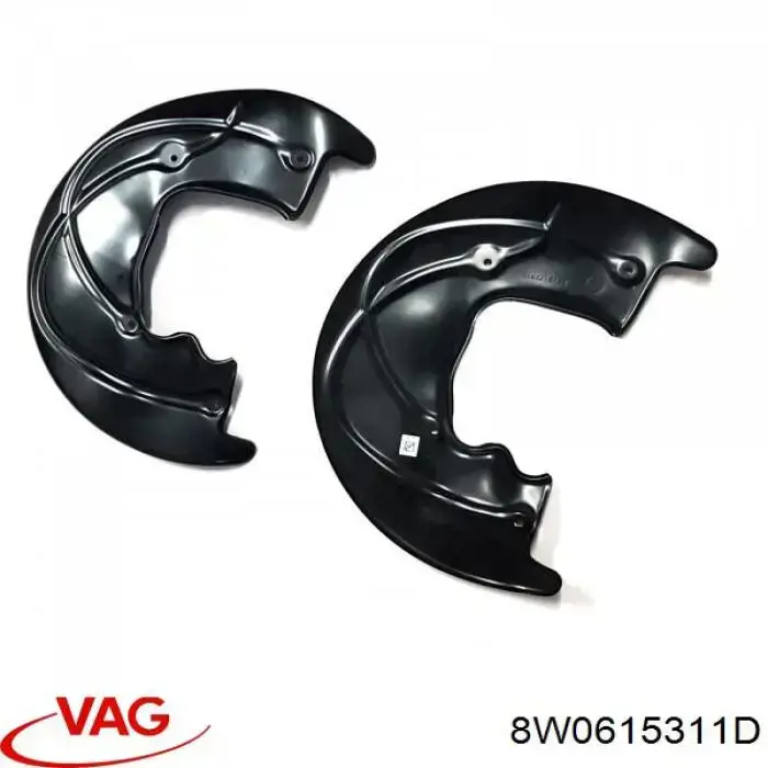 Proteção do freio de disco dianteiro esquerdo VAG 8W0615311D preço, a partir de 96,81 USD