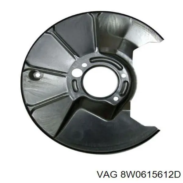 8W0615612D VAG Proteção direita do freio de disco traseiro