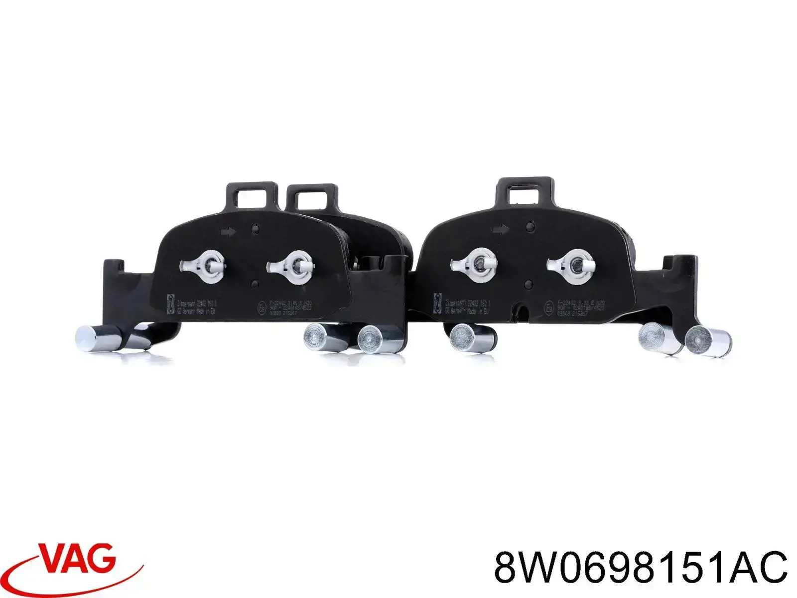 Sapatas do freio dianteiras de disco VAG 8W0698151AC preço, a partir de 55,88 USD