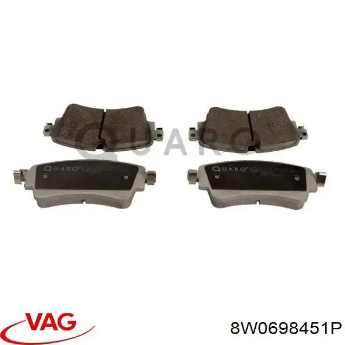 Sapatas do freio traseiras de disco VAG 8W0698451P preço, a partir de 32,49 USD