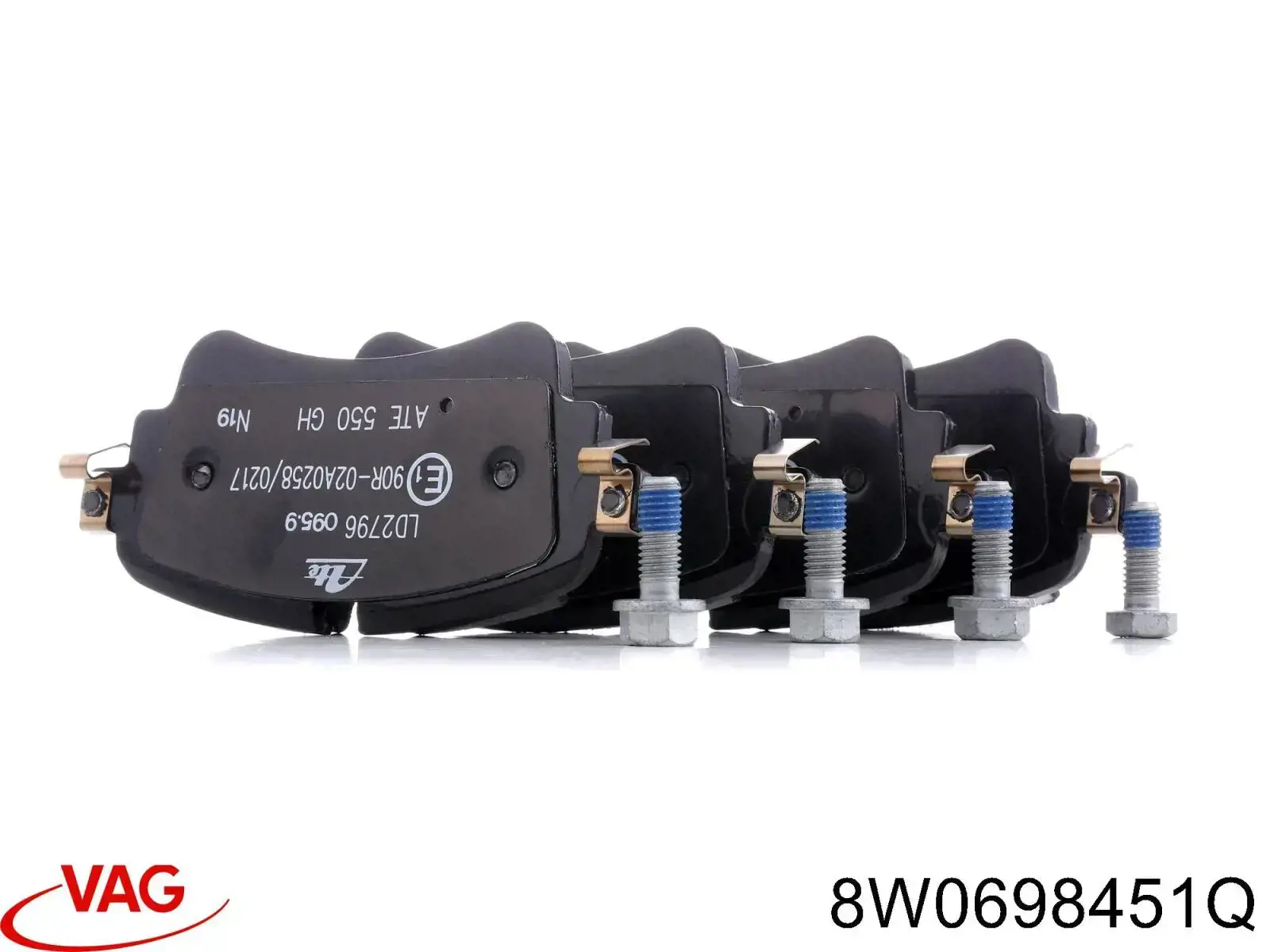 Sapatas do freio traseiras de disco VAG 8W0698451Q preço, a partir de 36,18 USD