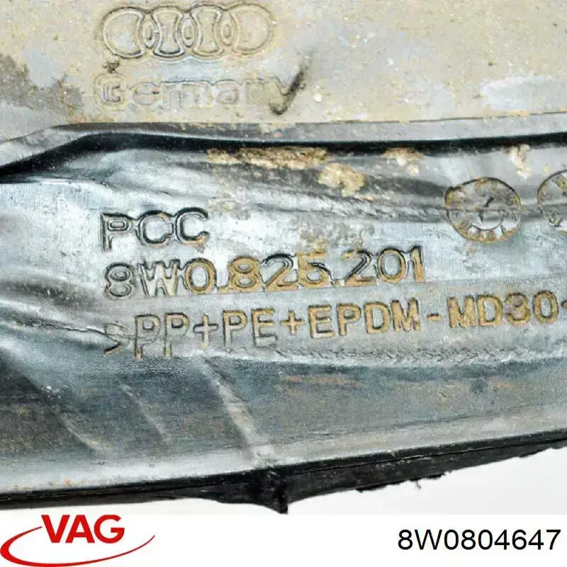 Proteção de motor, de panela (da seção de motor) VAG 8W0804647 preço, a partir de 16,14 USD