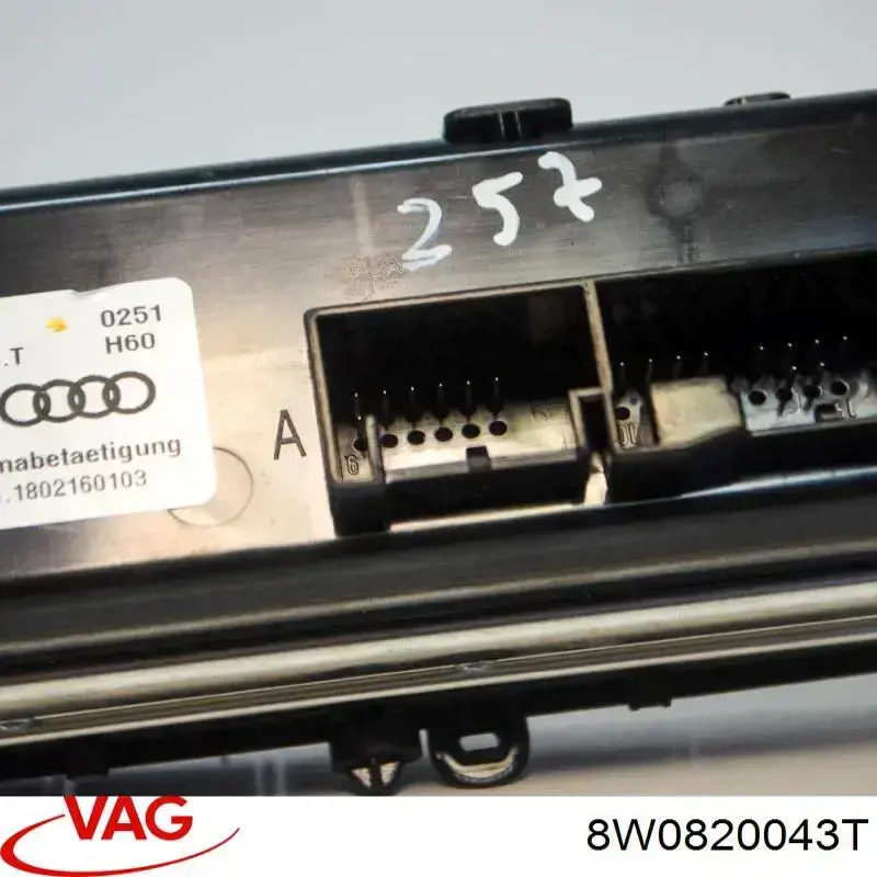 Unidade de controlo dos modos de aquecimento/condicionamento VAG 8W0820043T preço, a partir de 199,71 USD