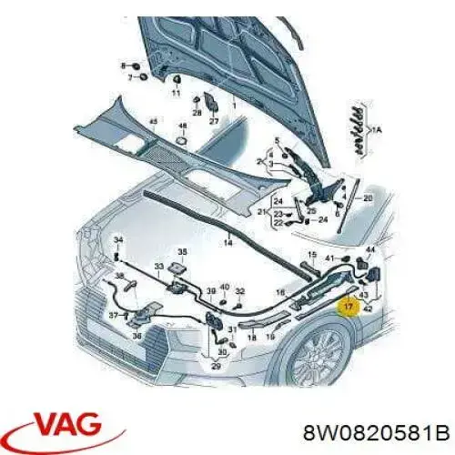  VAG 8W0820581B preço, a partir de 28,55 USD