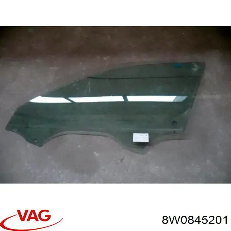 8W0845201 VAG Vidro da porta dianteira esquerda