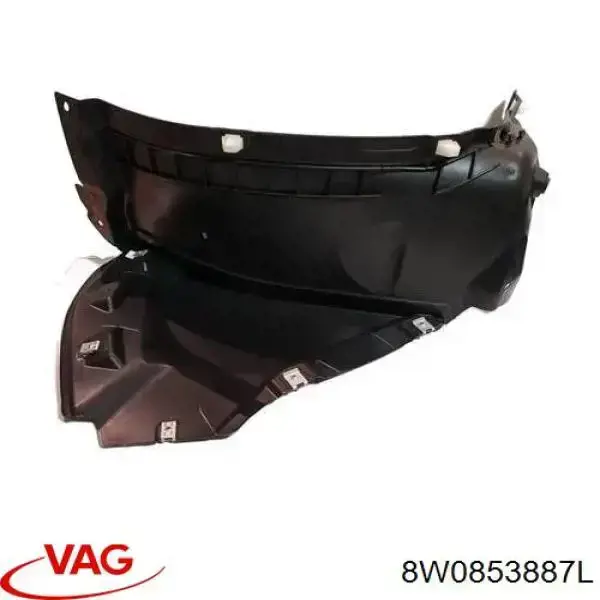 Compre 8W0853887L VAG Guarda-barras esquerdo dianteiro do pára-lama dianteiro