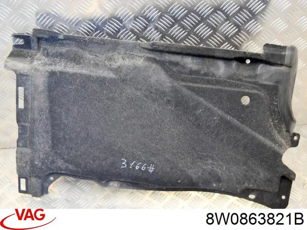 Proteção de motor dianteira VAG 8W0863821B preço, a partir de 71,97 USD