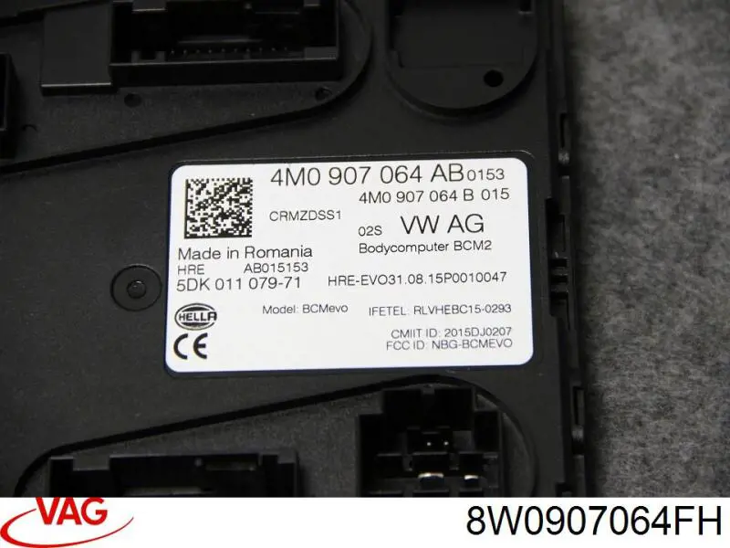 Unidade de conforto VAG 8W0907064FH preço, a partir de 105,56 USD