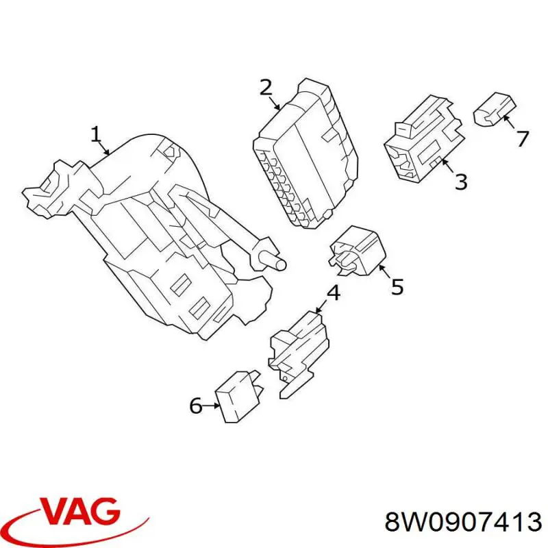 8W0907413 VAG 