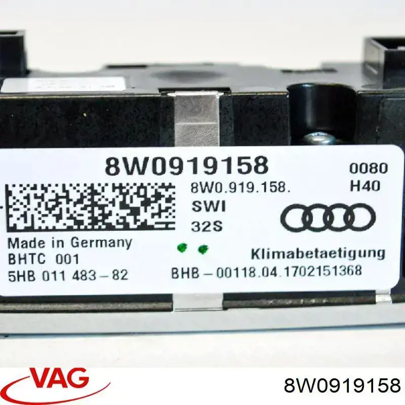 Unidade de controlo dos modos de aquecimento/condicionamento VAG 8W0919158 preço, a partir de 125,99 USD