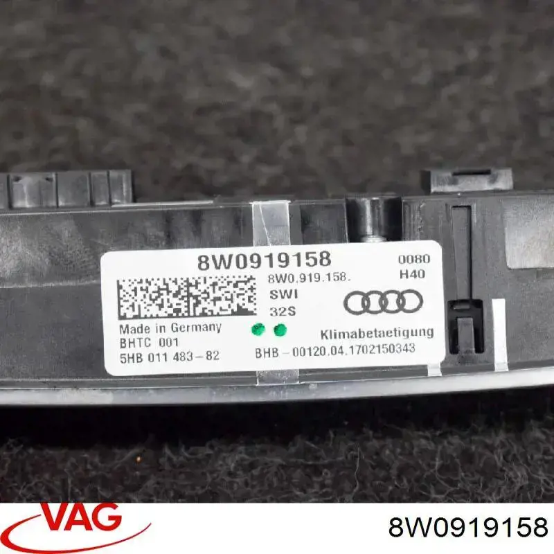 Compre 8W0919158 VAG Unidade de controlo dos modos de aquecimento/condicionamento