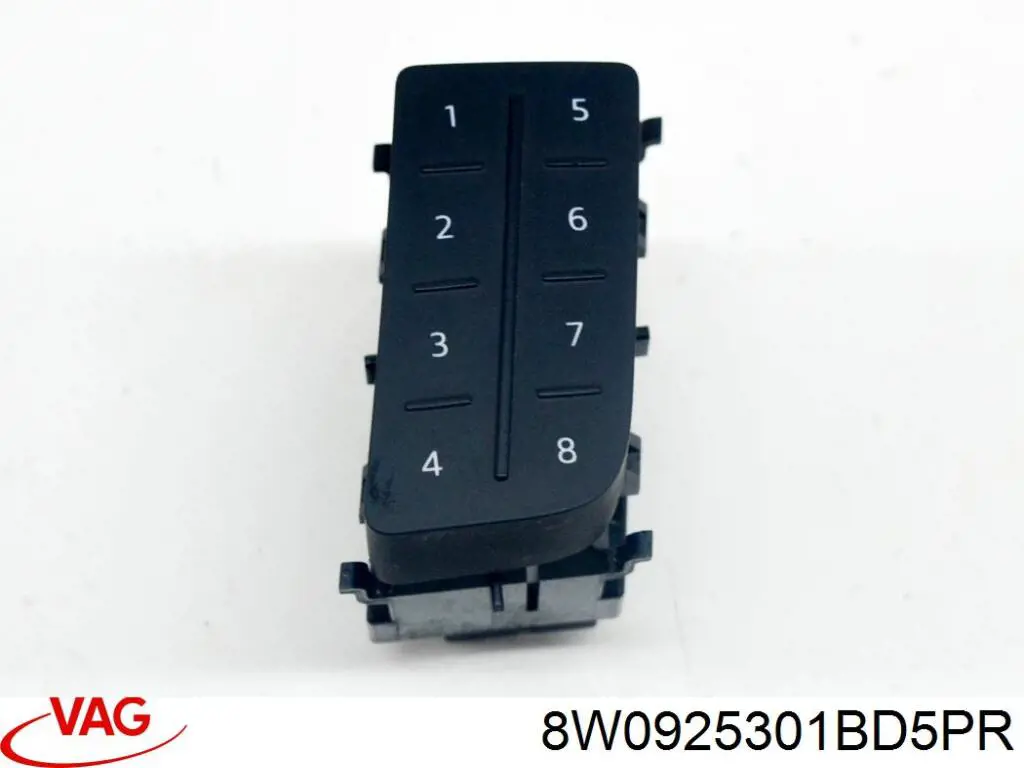 8W0925301BD5PR VAG Bloco de botões do console central