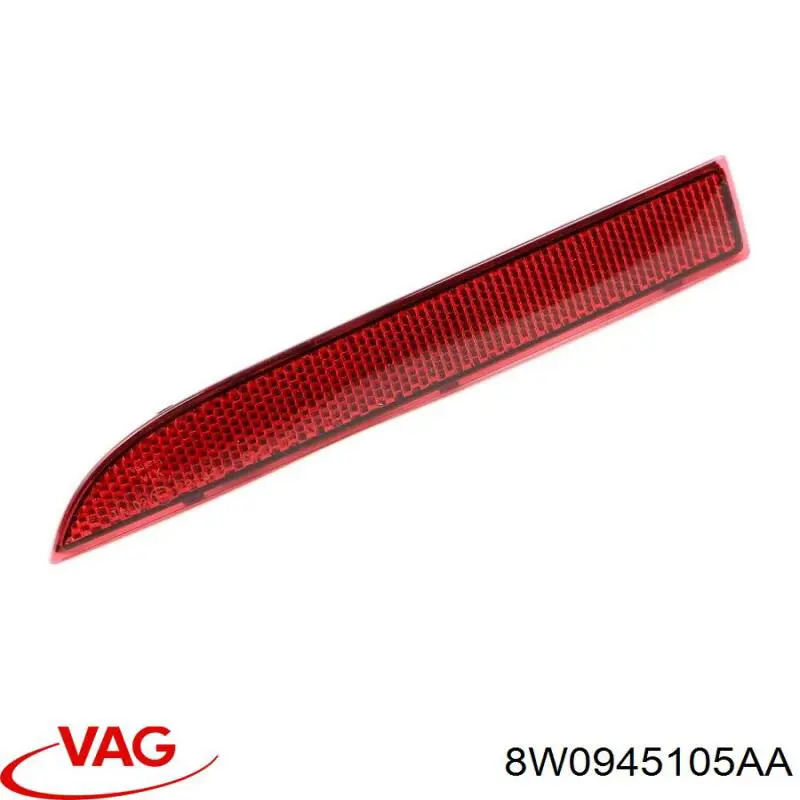Retrorrefletor (refletor) do pára-choque traseiro esquerdo VAG 8W0945105AC preço, a partir de 14,88 USD