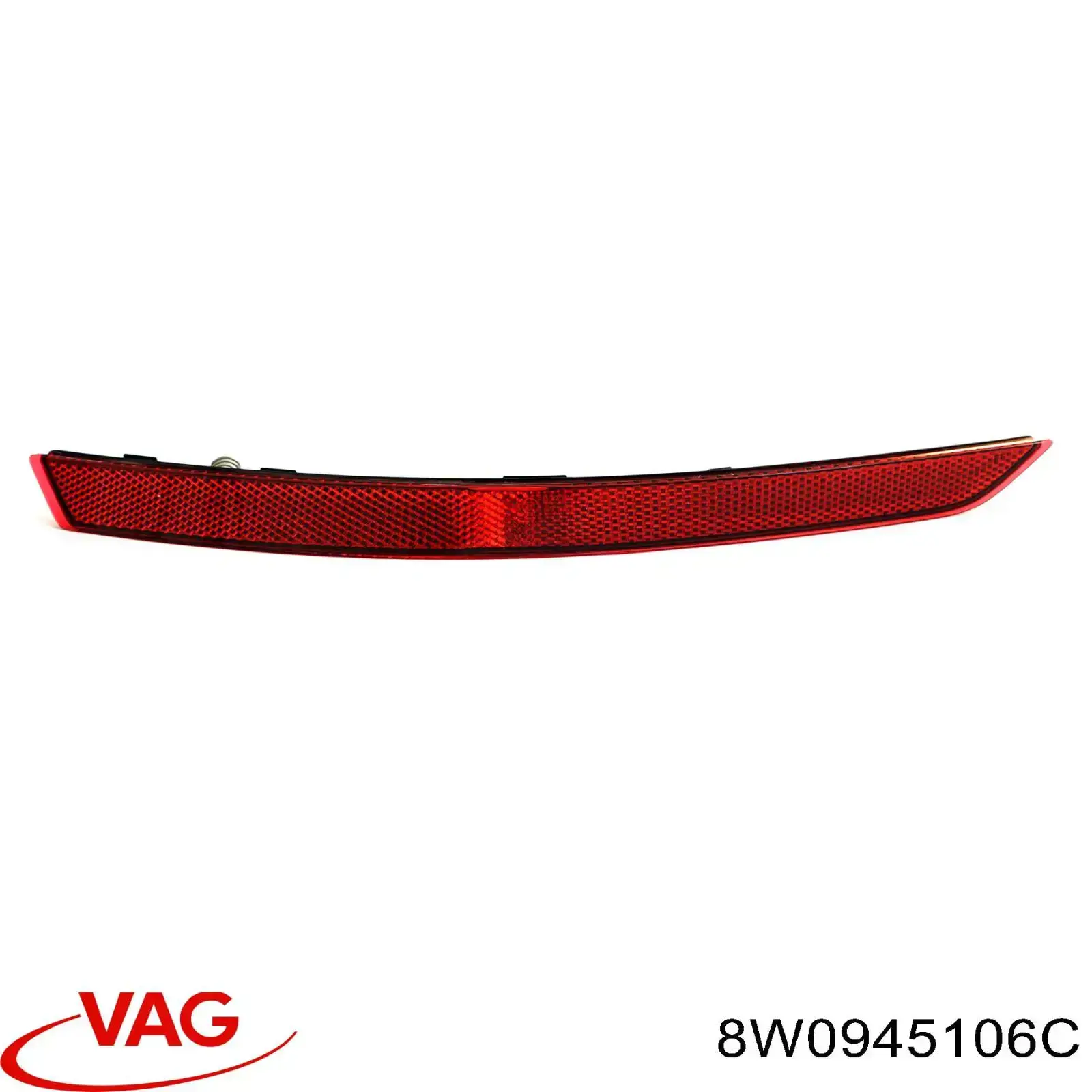 Retrorrefletor (refletor) do pára-choque traseiro direito VAG 8W0945106C preço, a partir de 24,08 USD