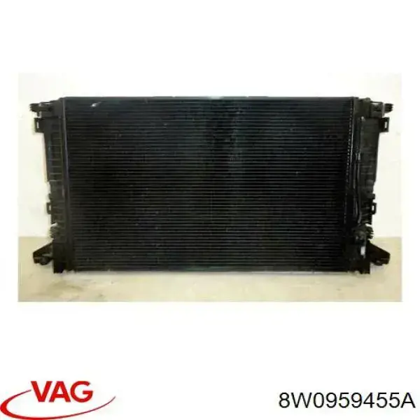 8W0959455A VAG Ventilador elétrico de esfriamento montado (motor + roda de aletas) direito
