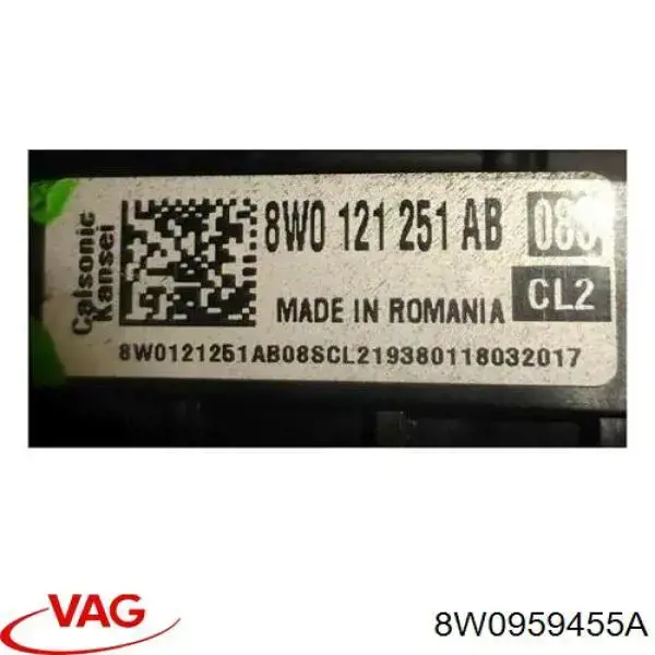 Ventilador elétrico de esfriamento montado (motor + roda de aletas) direito VAG 8W0959455A preço, a partir de 321,16 USD