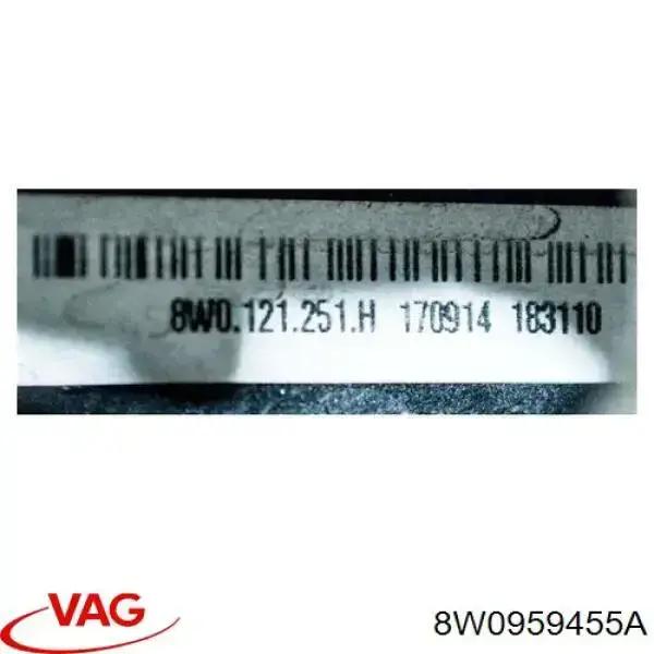 Compre 8W0959455A VAG Ventilador elétrico de esfriamento montado (motor + roda de aletas) direito