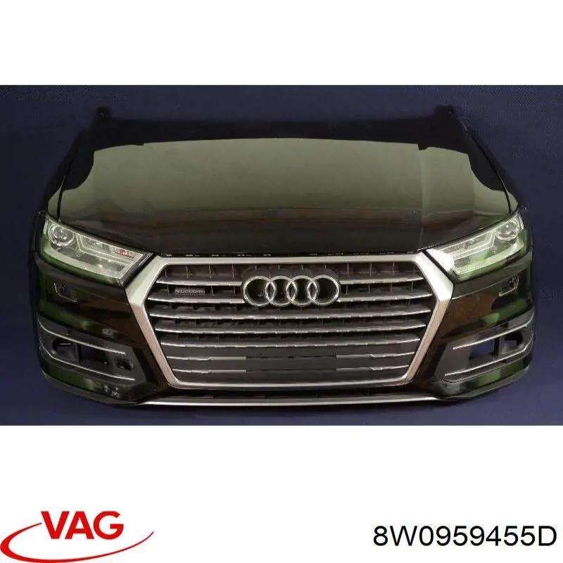 8W0959455D VAG Ventilador elétrico de esfriamento montado (motor + roda de aletas) esquerdo