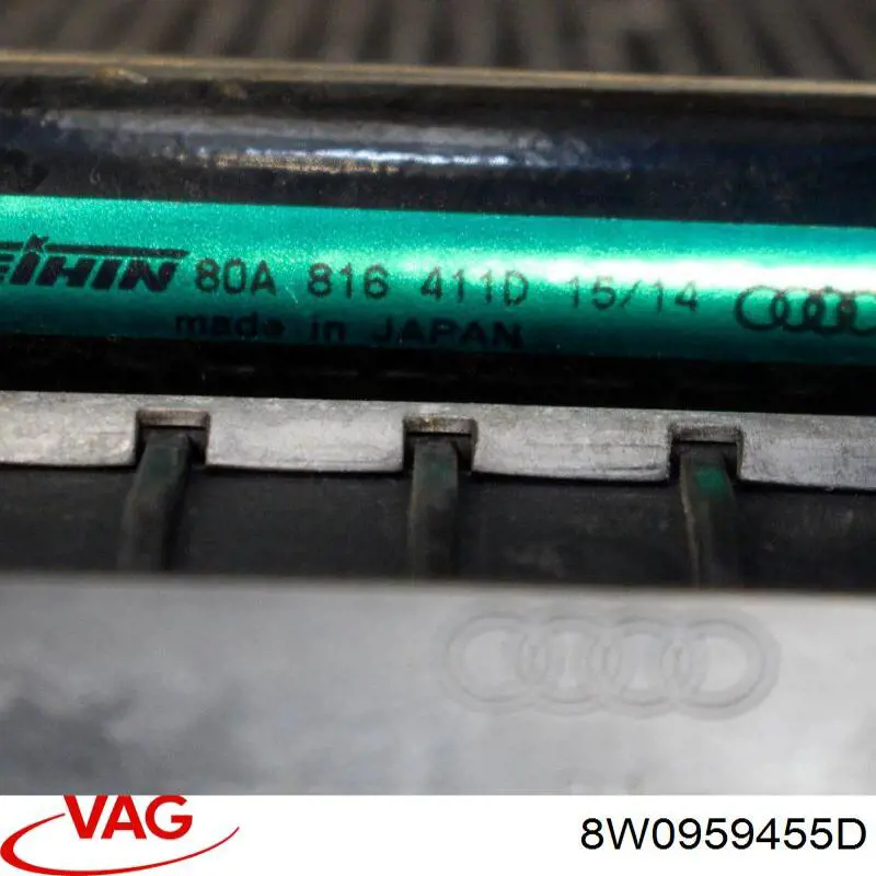 Compre 8W0959455D VAG Ventilador elétrico de esfriamento montado (motor + roda de aletas) esquerdo