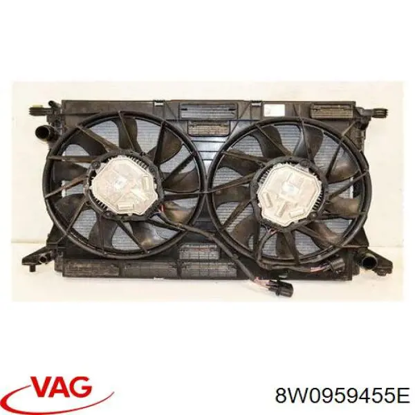 99591828401 Vika Ventilador elétrico de esfriamento montado (motor + roda de aletas) direito