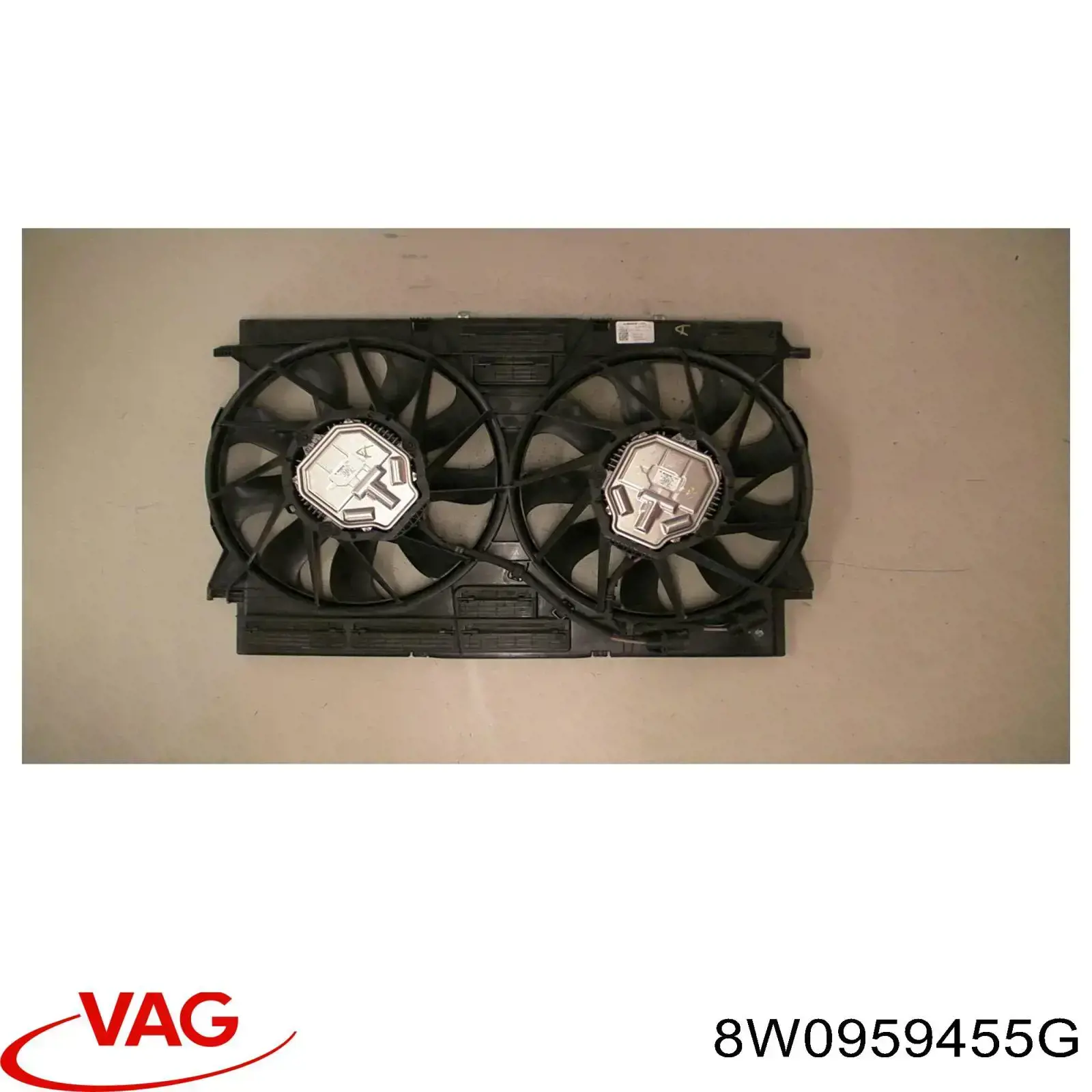 Compre 8W0959455G VAG Ventilador elétrico de esfriamento montado (motor + roda de aletas) direito