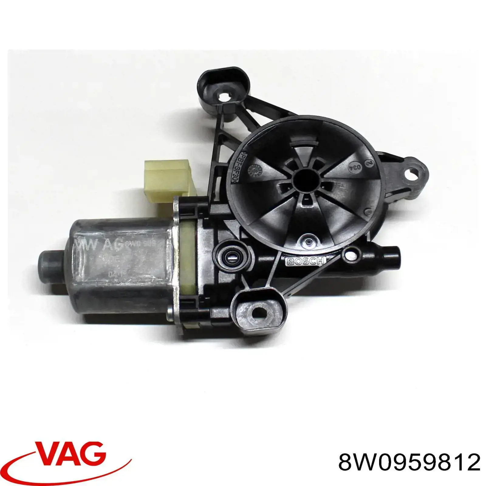 8W0959812 VAG Motor de acionamento de vidro da porta traseira direita