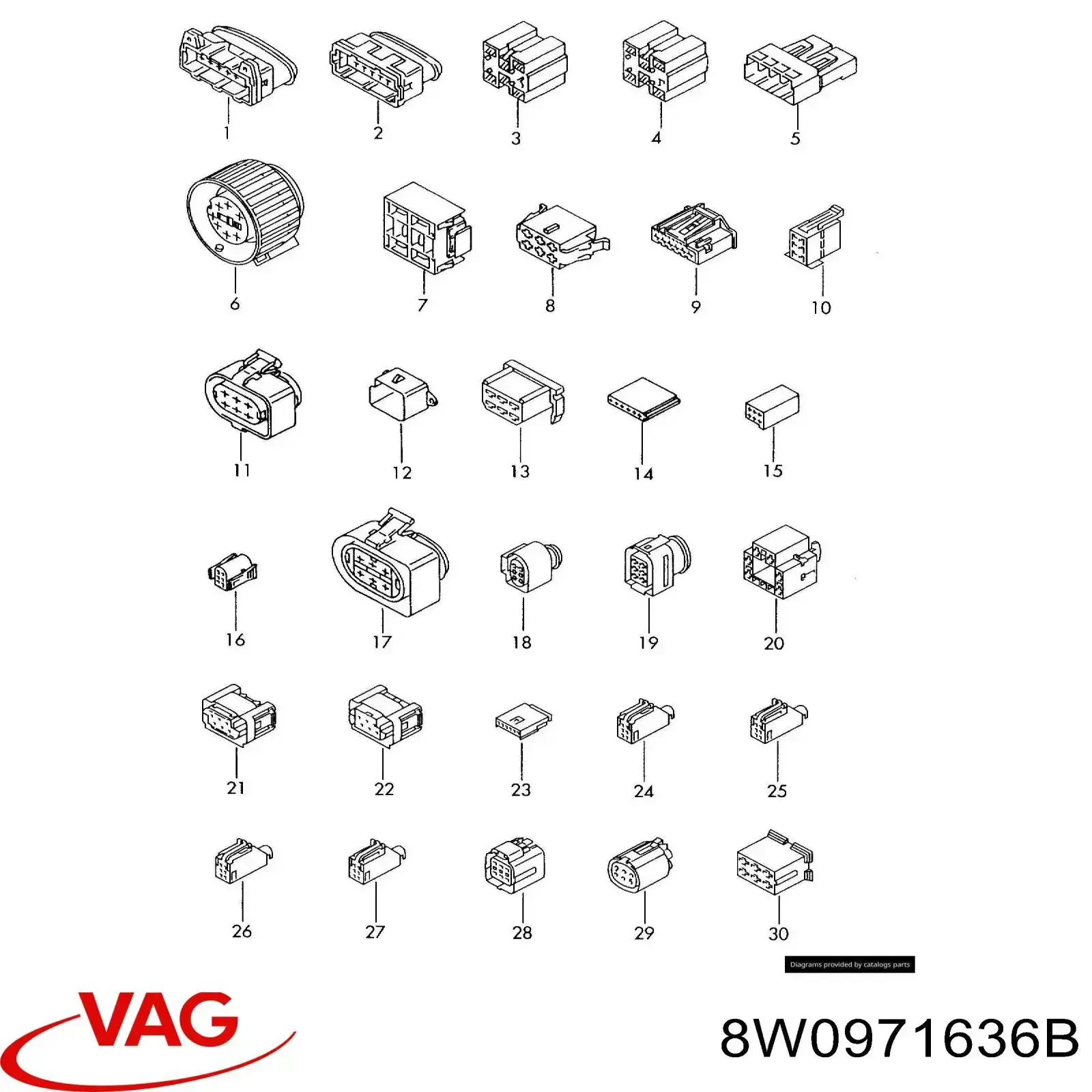 VAG 8W0971636B preço, a partir de 14,33 USD