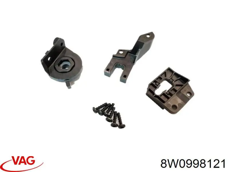 8W0998121 VAG Consola (adaptador) de fixação da luz dianteira esquerda