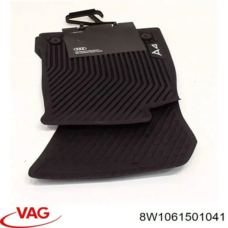 8W1061501041 VAG Tapete dianteiro, kit de 2 un.