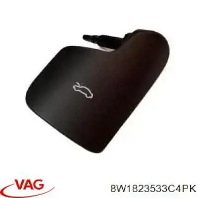 Puxador de abertura da capota VAG 8W1823533C4PK preço, a partir de 35,10 USD