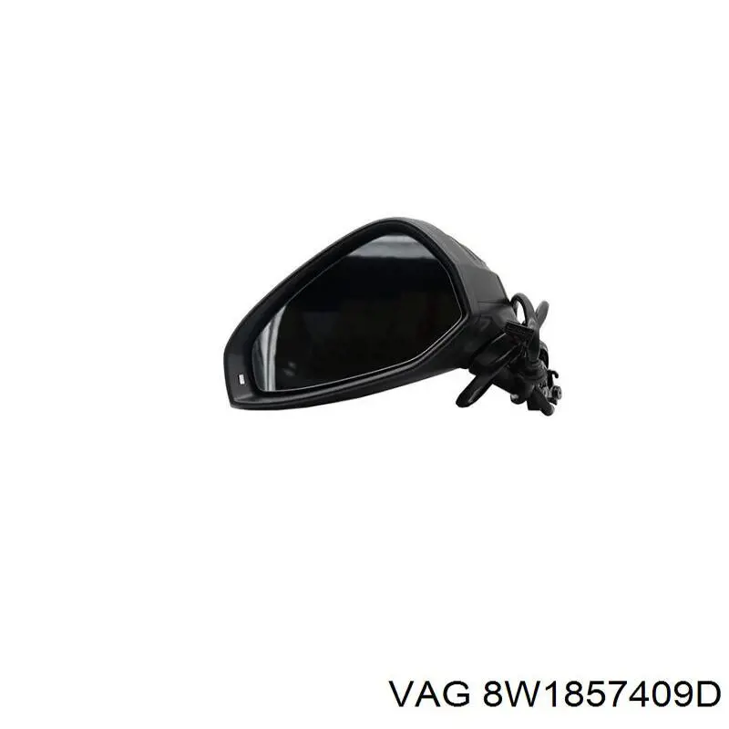 8W1857409D VAG Espelho de retrovisão esquerdo