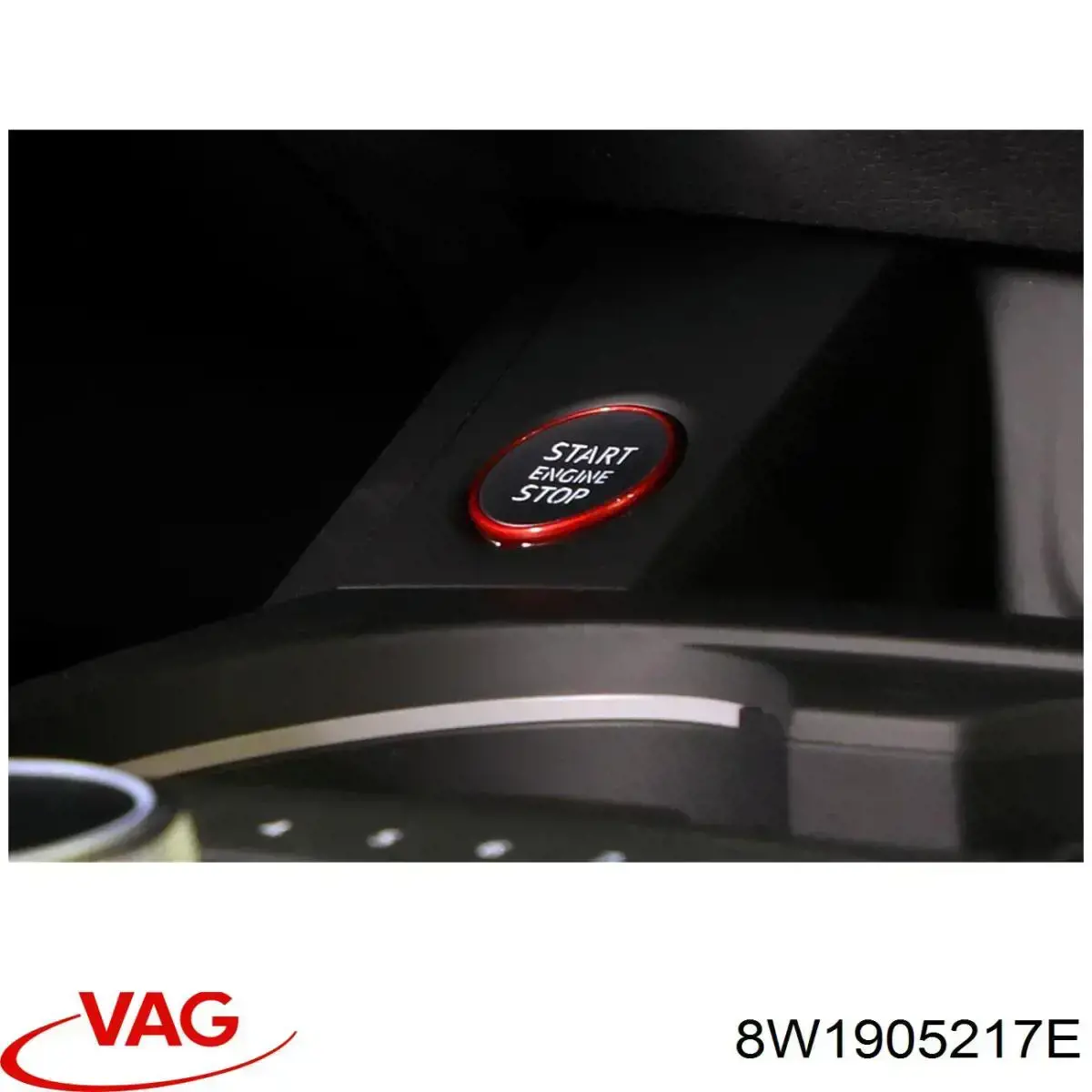 8W1905217E VAG Botão de arranco de motor