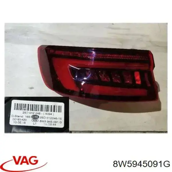 Lanterna traseira esquerda externa VAG 8W5945091G preço, a partir de 381,37 USD