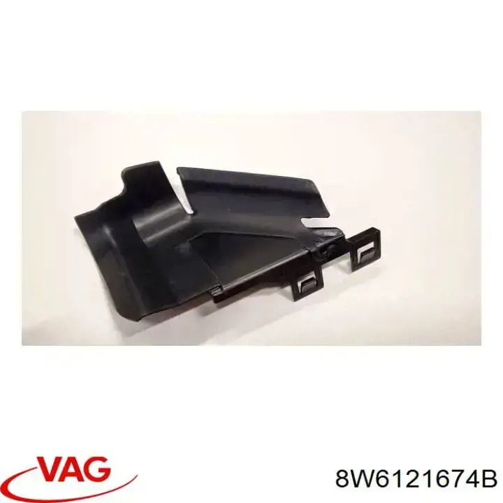 8W6121674B VAG Conduto de ar/defletor do radiador, superior