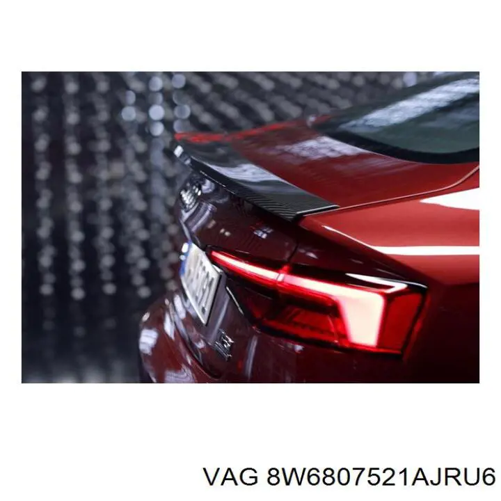 Spoiler do pára-choque traseiro 8W6807521AJRU6 VAG