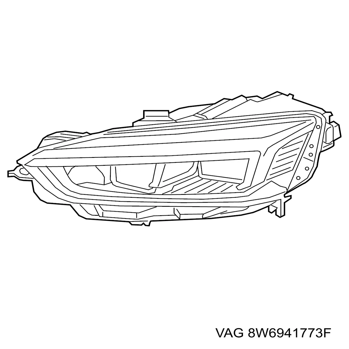 8W6941773F VAG Luz esquerda