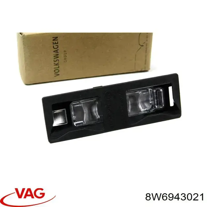 8W6943021 VAG Lanterna da luz de fundo de matrícula traseira