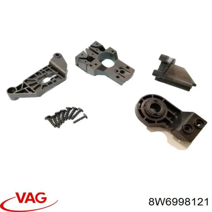8W6998121 VAG Consola (adaptador) de fixação da luz dianteira esquerda