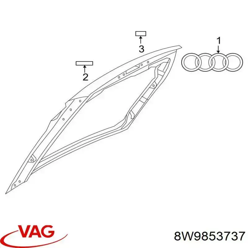  VAG 8W9853737 preço, a partir de  